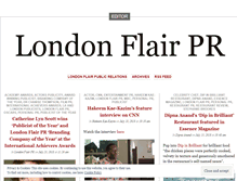 Tablet Screenshot of londonflairprnews.com